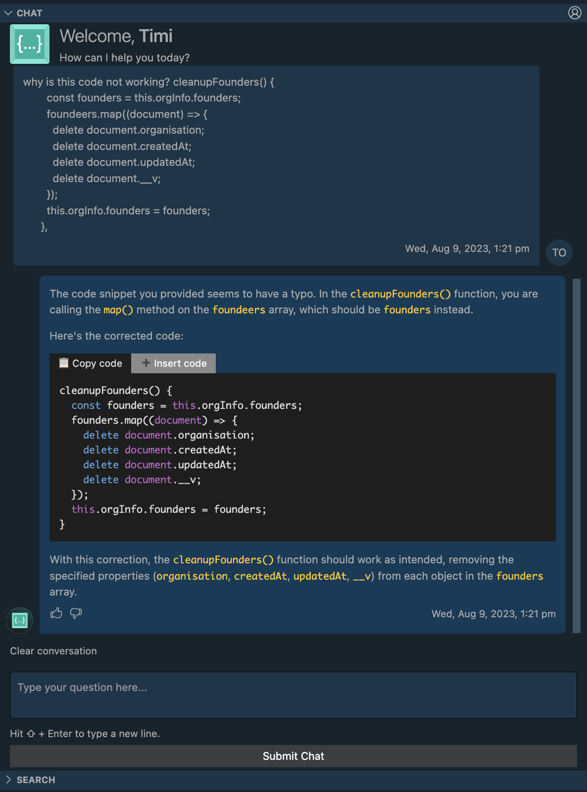 Codeium Debugging